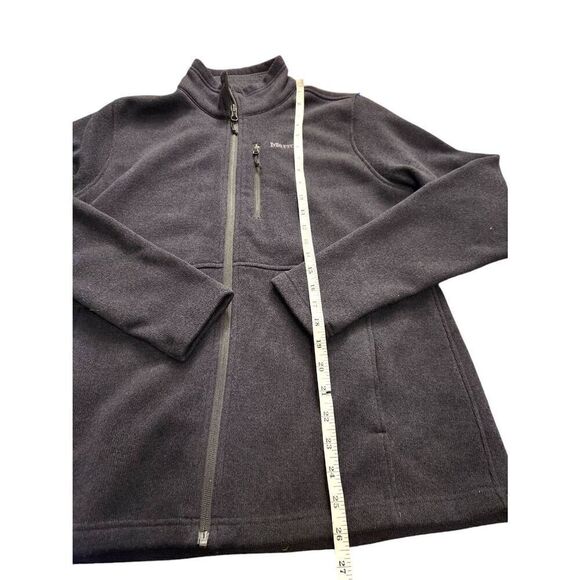 Marmot Fleece Full Zip Jacket womens large Zip pocket embroidered Polyester blk - Picture 4 of 8